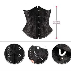 Camellias waist trainer 3XL black floral